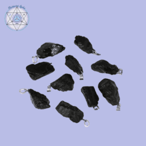 Piedra Colgante de Turmalina Negra