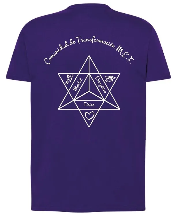 Camiseta Comunidad de Tranformación M.E.F Morada Frontal